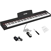 【新品未使用】電子ピアノ 88鍵盤 ピアノ 木製 本体 電子 ピアノ 88鍵 Amazon | IKTMI 電子ピアノ 88鍵盤 ペダル付き 木製 電子 ピアノ